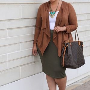 Living doll faux suede jacket